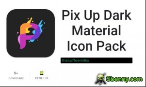 Pix Up Dark Material Icon Pack MOD APK