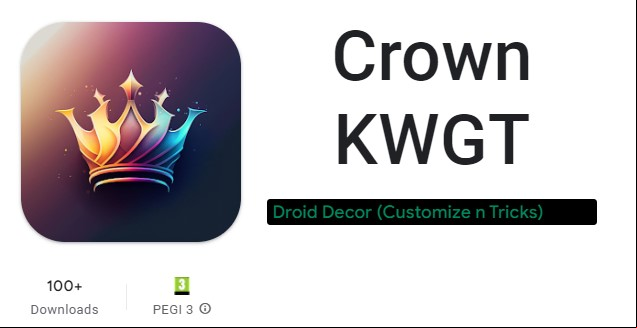Crown KWGT MOD APK