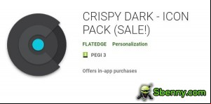 CRISPY DARK - ICON PACK MOD APK