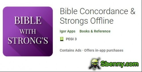 Bible Concordance &amp; Strongs Offline MOD APK