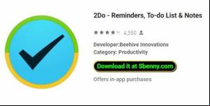 2Do - Reminders, To-do List &amp; Notes MOD APK